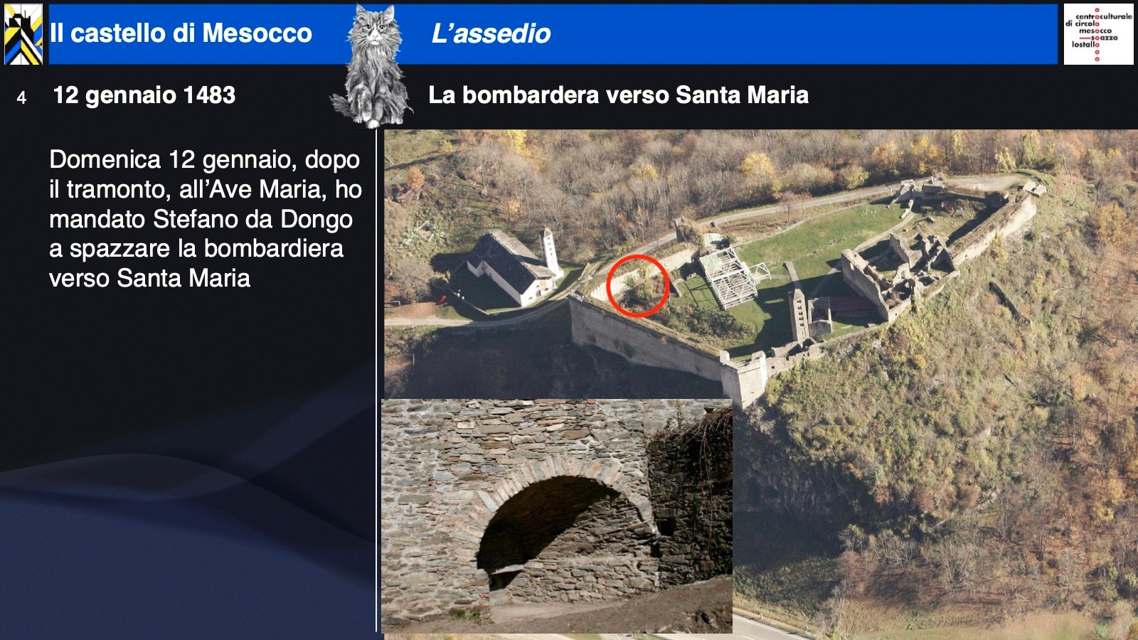 La bombardera verso Santa Maria